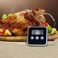 Termómetro electrónico LCD Digital para alimentos, sonda para carne para barbacoa, alarma de temperatura, temporizador de cocina - details 1
