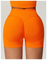 Pantalones cortos de Yoga sin costuras para mujer, ropa deportiva para Fitness, levantamiento de glúteos, gimnasio, correr - details 21