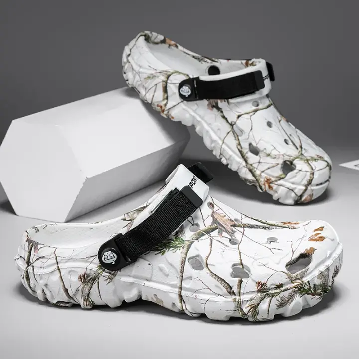 Sandalias de verano 2024 para hombre, nuevos zapatos para el jardín en casa, zapatillas cómodas y ligeras para hombre, chanclas de fondo suave antideslizantes - 1