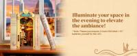Kit de Robotime Book Nook Romance de Venecia con Luces LED Rompecabezas de Madera 3D - details 6