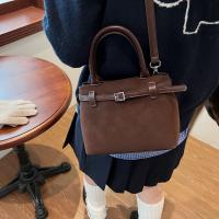 Bolso de hombro clásico retro para mujer - Bolso texturizado marrón café con correa ajustable y cierre magnético, bolso de trabajo versátil para oficina, compras, uso diario, accesorio de oficina |   Estilo Sofisticado |   Herrajes dorados, bolso cruzado - details 8