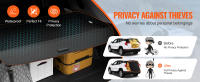SucceBuy Cubierta de carga retráctil para Honda CRV 2023-2024, parasol de seguridad impermeable para maletero, cubierta trasera resistente a los rayos UV con aleación de aluminio y material de PVC - details 1