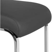 2 Piezas Sillas de Comedor Sillas de Oficina Conferencia Altura 47cm Carga Máxima 135kg Blanco - details 61