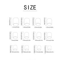 Uñas Postizas De Presión NX-R306 Naranja Profundo Con Diseño De Lentejuelas Completo Cubierta Forma Cuadrada Nuevo 2024 Pack De 24 Piezas - details 5