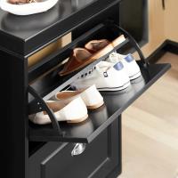 Estrecho Recibidor Estanterias Almacenaje Organizador para Zapatos Blanco 54 x 24 x 83 cm FSR78-W ES - details 22