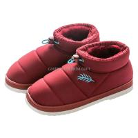 Nuevas botas de nieve impermeables para niños, zapatos de invierno de corte bajo a la moda para mujer, adornos navideños de felpa - details 0