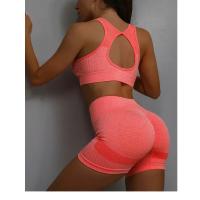Traje de Yoga para mujer, ropa interior deportiva, chaleco, pantalones cortos para correr, conjunto de entrenamiento - details 14
