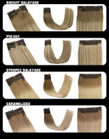 Extensión de cabello Halo, línea de pescado ombré, extensión de cabello humano, línea elástica de cristal resaltada con Clip en peluca, cabello 100% Remy - details 13