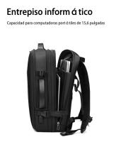 Mochila de gran capacidad para hombre, mochila de viaje de ocio, expandible, impermeable, interfaz USB - details 9
