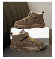 Zapatos informales para niños, zapatillas altas, zapatos deportivos para niños, zapatillas de nieve planas suaves y ligeras de piel cálida para invierno, zapatos de algodón para niños - details 25