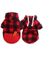 Abrigo de invierno para perro, chaqueta Reversible a cuadros para mascotas, ropa para clima frío para perros pequeños, medianos y grandes - details 7