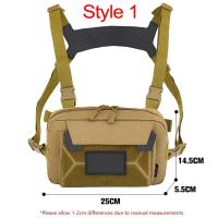 Chaleco táctico de pecho Mochila EDC Bolsa de aparejo frontal Rinonera para acampar al aire libre - details 20
