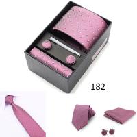 Caja de regalo de corbata para hombre con corbatas, pañuelos, gemelos, pinzas para corbata, conjuntos de 6 piezas, corbatas formales para festivales de bodas y negocios en grupo - details 21