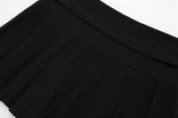 TRAFZA-minifaldas de cintura alta para mujer, faldas de Color liso con decoración de cinturón, estilo Sweetwear, 2023 - details 11