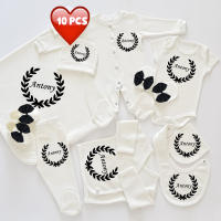 MIYOCAR-Conjunto de ropa de algodón personalizado para recién nacido, conjunto de 10 piezas, suave, regalo único para baby shower - details 1