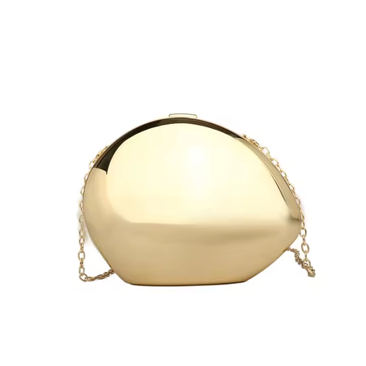 Glovento- Bolsos de Noche Ovalo Acrílico - Bolsos de Mano Diagonal Forma Caja Elegante para Mujer - 1