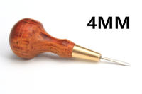 Cuchillo de cuero profesional con mango de madera y hoja de diamante 1Pcs Herramienta de punción para bricolaje en casa Material de madera de sándalo + acero inoxidable - details 7