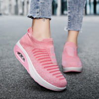 Zapatillas de Mujer con Cojín de Aire Gris Zapatos de Correr Ligeros de Malla Transpirable Antideslizantes de Clavos de Textura para Primavera/Verano - details 18