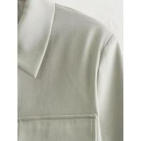 BUNO-traje informal para mujer, Chaqueta corta con bolsillos y cuello vuelto, pantalones elegantes de pierna ancha, moda urbana, primavera y verano, 2025 - details 5