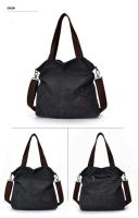 Hombro multifuncional para mujer, bolso cruzado de lona, ​​bolso de compras - details 5