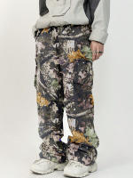Pantalones de pierna recta sueltos informales de primavera y verano para hombre de trabajo de camuflaje 8665 - details 2