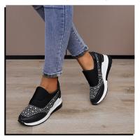 zapatos casuales de tacón de cuña sin cordones para mujer - details 6