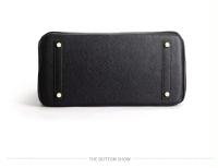 Bolso de mano de cuero genuino con patrón de lichi para mujer, Bolso grande de un hombro, capa superior, nuevo - detalles 13