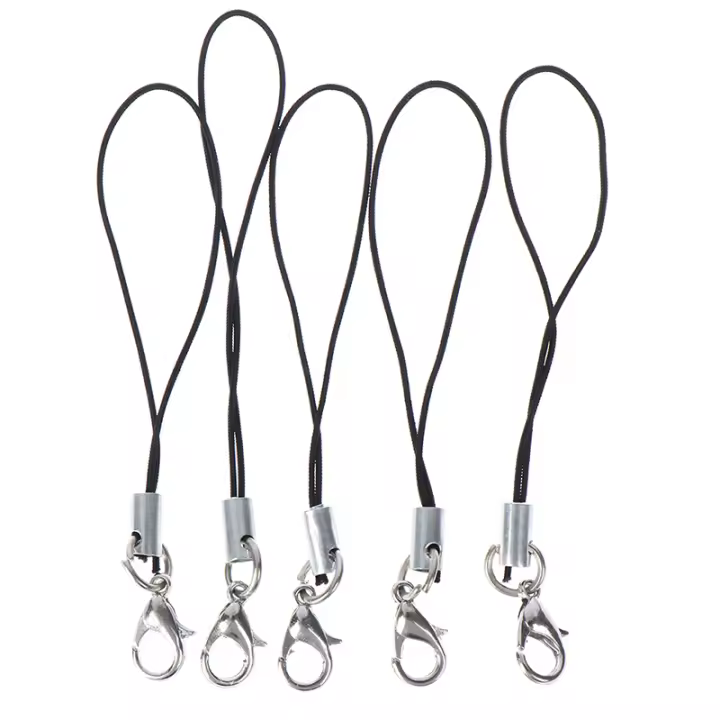 Cordones de lazo con cierre de langosta, llaveros de cuerda, ganchos, correa para teléfono móvil, accesorios para bolso, llavero, 5/10 Uds. - 1
