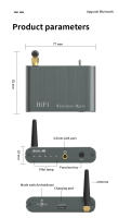 VAORLO QCC3040 adaptador inalámbrico de transmisión aptx-ll, receptor 2 en 1, transmisor aptx-hd con AUX de 3,5mm para auriculares T V y PC - details 14