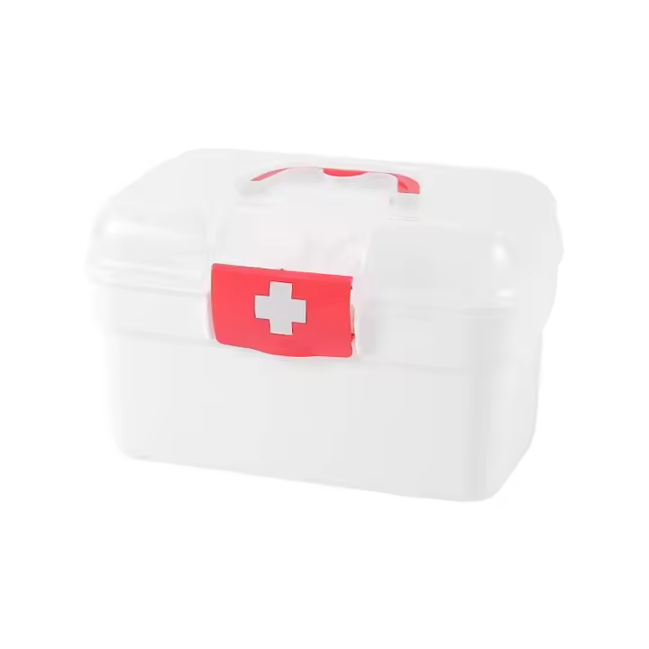 Pastillero grande multicapa, organizador de almacenamiento de pastillas portátil de gran capacidad, caja de medicina doméstica, contenedor para tabletas - 1