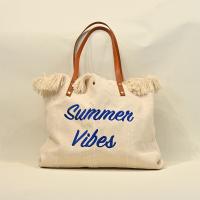 2025 nueva playa Bohemia Fashion Alphabet Design sense tote bolso lleno de bolsas de compras portátiles de gran capacidad bolso de hombro (Regalo 2 piezas) - details 2