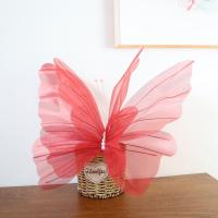 Nuevo Mariposa Artificial de 30/50cm, gasa gigante para exteriores, mariposa falsa, hilo de seda 3D, accesorios de fotografía de mariposa - details 18