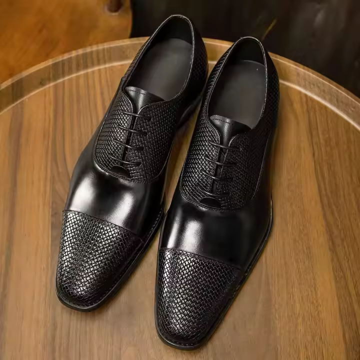Waterdrop ofrece zapatos casuales planos de cuero genuino de alta calidad, zapatos con cordones suaves para hombres de nueva marca - 1