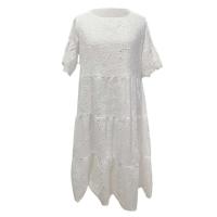 Vestido de Verano de Algodón Puro con Cintura Alta Estilo Casual Largo para Mujeres - details 14