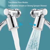 Grifo de Fregadero de Cocina con Extensión Robótica de 1080° Material de Cobre Filtro de Salpicaduras Boquilla Bubbler para Mejoras del Hogar Herramientas de Shower Sets - details 2