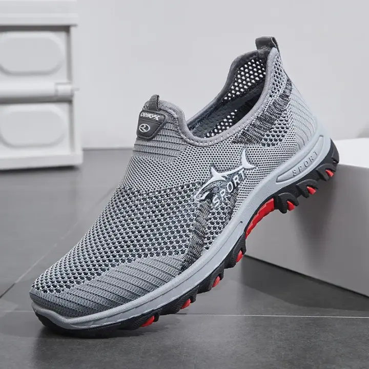 Zapatos de malla de verano para hombre Ligeros, informales, a la moda, transpirables, senderismo 2024, moda 2025 - 1