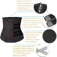 ✅   100% Original Smilee mujeres cintura entrenador corsé cinturón recortador/Sauna sudor entrenamiento Fitness deporte faja cinturón - details 2