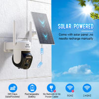 Cámara de Vigilancia Solar KEPEAK 360° de Giro, Seguimiento Automático, Zoom 4X, Detección de Movimiento AI, Visión Nocturna, Audio Bípido, Impermeable IP66 Ideal para Seguridad Exterior y Interior - details 3