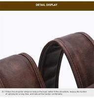 Mochila de cuero para hombre, bolso de negocios para ordenador portátil de 15,6 pulgadas, de gran capacidad, para viaje y colegio - details 19