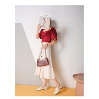 Cabeza cuadrada boca poco profunda, tacón grueso, suela suave, mocasines de aumento de altura, interior para mujer - details 7
