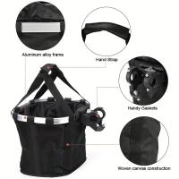 Cesta delantera para bicicleta, bolsa de transporte para perros pequeños y mascotas, tubo de manillar de ciclismo MTB desmontable - details 1