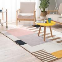 Alfombra de poliéster cómoda, alfombra rectangular de piano nórdico para saltar, tapete de juego antiestático, alfombra de base antideslizante de TPR - details 1