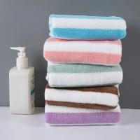 Juego de Toallas de Baño de Secado Rápido Diseño a Rayas Sencillo Toallas de Cara y Mano Suaves de Microfibra Ideal para Baño y Natación - details 2