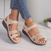 Sandalias de costura suave para mujer, zapatos planos cómodos con punta abierta, calzado de playa, novedad - details 4
