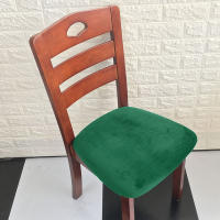 Fundas para cojines de asiento súper suaves de tela de terciopelo, fundas elásticas para sillas, para Hotel, banquete, comedor, sala de estar, 1/2/4/6 piezas - details 7