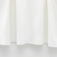 Vestido de verano de manga corta con cuello de solapa acanalado, elegante, sencillo, con dobladillo ancho ondulado estilo universitario PB&ZA2025 para mujer - details 5