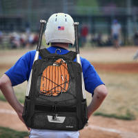 Youth Baseball Bag,Softball Bag with Shoes Compartment,Baseball Backpack with Fence Hook for TBall Bat & Equipment - details 9