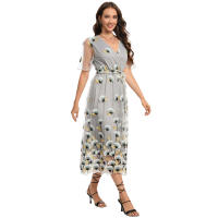2025 Primavera/Verano nuevo vestido de encaje bordado grande para mujer verano mujeres - details 8