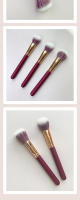 Cepillo de color de punto de lana frontal ligero y fino, cepillo de rubor de pelo animal, cepillo de maquillaje de pulpa de dedo, cepillo de manchas de doble capa de cabeza plana - details 4