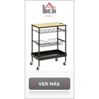Carrito de cocina con ruedas, carrito multiusos con cajón, 4 cestas extraíbles de metal y laterales, 47x37x83 cm, blanco - details 14